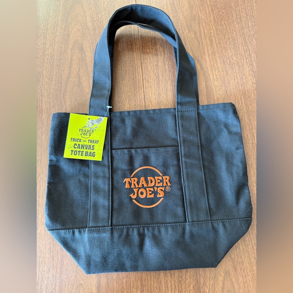 Trader Joe’s Black Canvas Mini Tote Bag